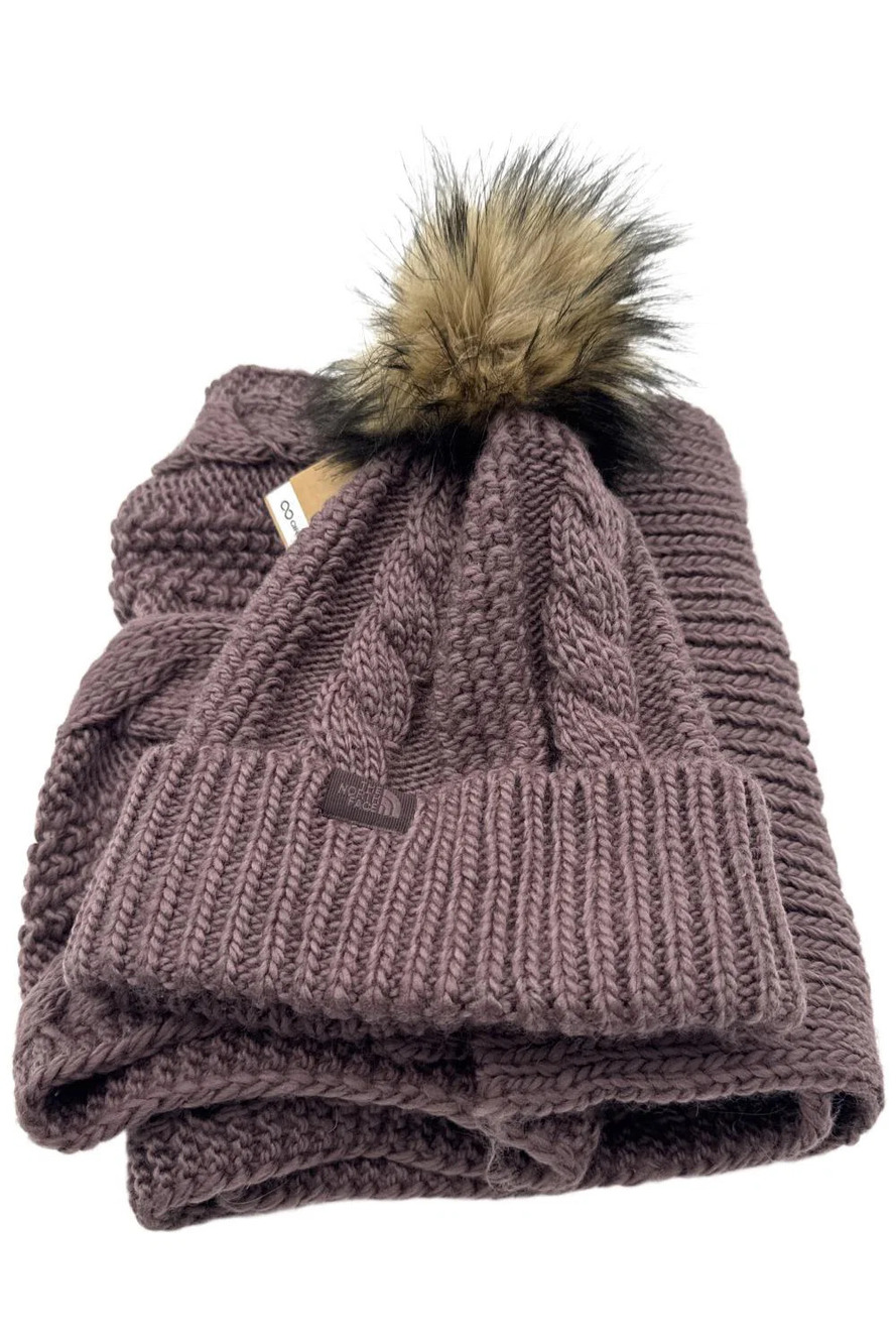 The North Face Women's Oh Mega Scarf and Beanie Set Sumac